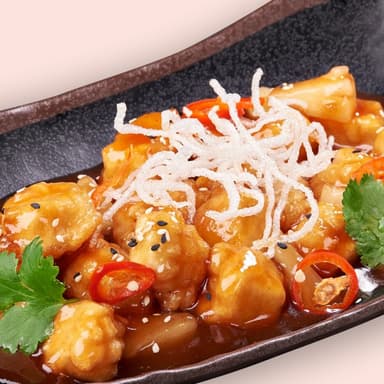 Тофу в кисло-солодкому соусі