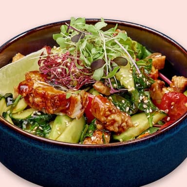 Салат із вугром та кіноа